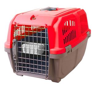 باکس مخصوص حمل سگ و گربه دارای مجوز پرواز به رنگ قرمز 