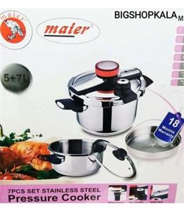 زودپز دوقلو مایر مدل 7675 ظرفیت 7+5