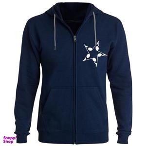 سویشرت مردانه طرح ستاره ملودی کد F170 رنگ سرمه ای