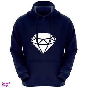 هودی مردانه طرح الماس کد R106 رنگ سرمه ای