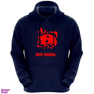 هودی زنانه طرح red panda کد FG224 رنگ سرمه ای