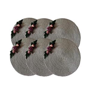 زیر بشقابی مدل Flower126 بسته 6 عددی