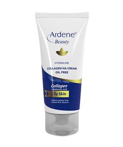 کرم مرطوب کننده پوست چرب اردن حاوی اسید هیالورونیک 50 میلی لیتر Ardene Beauty Hydraline Oil Free Collagen HA Cream For Oily Skin 50ml 