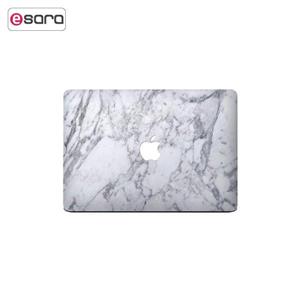 برچسب تزئینی ونسونی مدل White Marble مناسب برای مک بوک پرو 15 اینچی Wensoni White Marble Sticker For 15 Inch MacBook Pro