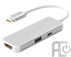 مبدل USB-C به HDMI/USB3.0/USB-C اوریکو مدل XD-314 