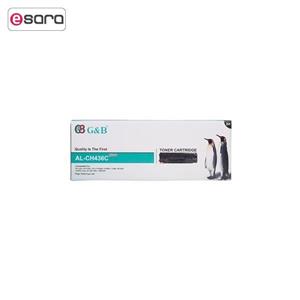 تونر مشکی جی اند بی مدل AL-CH436C plus G and B AL-CH436C plus Black Toner