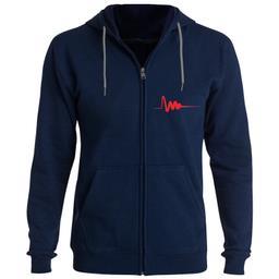 سویشرت مردانه طرح ضربان کد FG201 رنگ سرمه ای