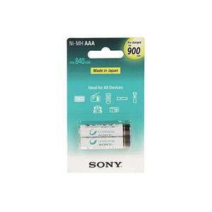 باتری قابل‌شارژ نیم‌قلمی سونی مدل NH-AAA B2GN بسته‌ی 2 عددی