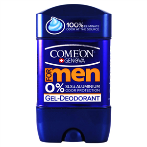 ژل دئودورانت اقایان کامان مدل فاقد sls aluminium حجم 75 میلی لیتر Comeon Free Aluminium Gel Deodorant for Men 