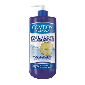 ژل کرم بمب ابرسان پمپی کلاژن کامان حجم 500 میل لیتر Comeon Water Bomb Hydrator with Collagen 500ml 