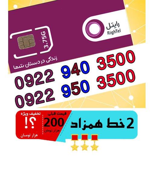  سیم کارت اعتباری رایتل