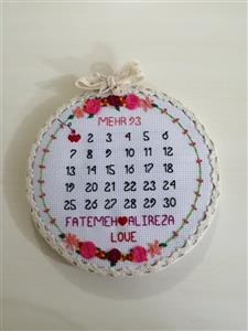 تقویم عاشقانه طرح LOVE