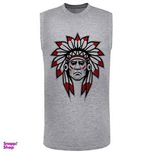 تاپ مردانه طرح سرخ پوست کد SM159