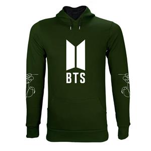 هودی مردانه پاتیلوک طرح BTS LY مدل 3150052 