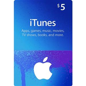 گیفت کارت آیتونز 5 دلاری مدل ITU5