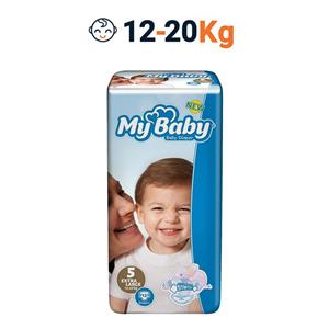 پوشک مای بیبی مدل Stretchy سایز 5 بسته 12 عددی My Baby Size Diaper Pack of 