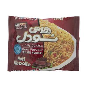 نودل هاتی کارا با طعم گوشت 77 گرم Hoti Noodle Beef Flavour Instant Noodles gr 