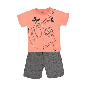 ست تی شرت و شلوارک نوزادی رابو کد 1233 