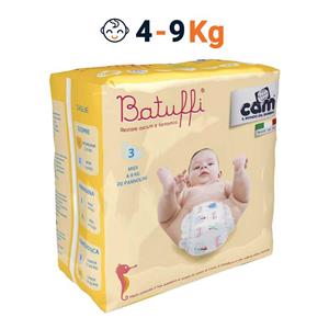 پوشک کم مدل Pannolinobatuffi V426 سایز 3 بسته 20 عددی Cam Pannolinobatuffi V426 Size 3 Diaper Pack Of 20