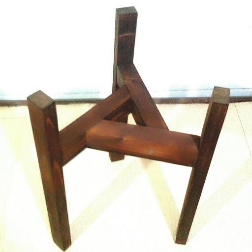 پایه گلدان چوبی