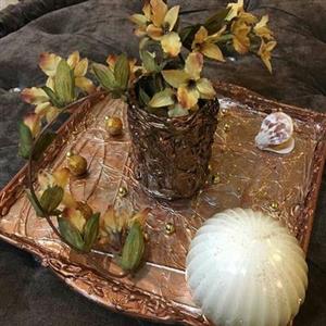 سینی شمع و مروارید