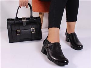 کفش چرم زنانه مدل کلاسیک