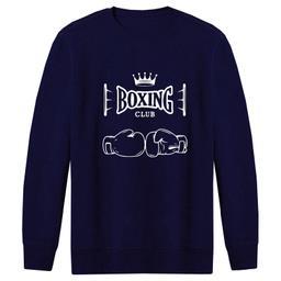 سویشرت مردانه طرح BOXING CLUB کد F152 رنگ سرمه ای