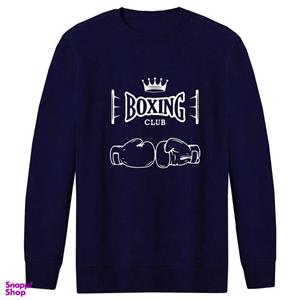سویشرت مردانه طرح BOXING CLUB کد F152 رنگ سرمه ای