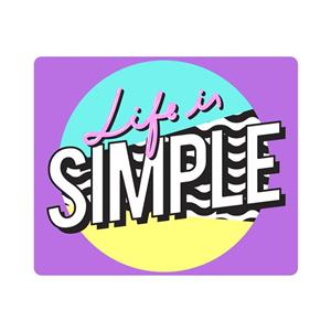 ماوس پد طرح Life is Simple مدل MP1485 