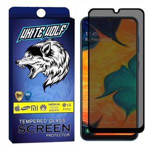 محافظ صفحه نمایش حریم شخصی وایت ولف مدل WGP مناسب برای گوشی موبایل سامسونگ Galaxy A50 White Wolf WGP Privacy Screen Protector For Samsung Galaxy A50