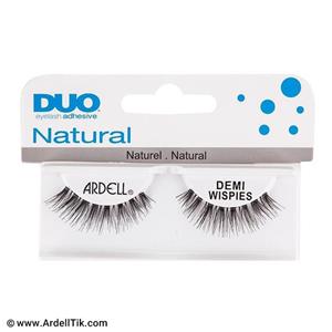 مژه جفتی Dou مو طبیعی نخ نامرئی - Demi Wispies