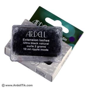 مژه کاشت اردل- ابریشمی کاشت در 3 سایز - الترا بلک - 2 گرم-ARDELL