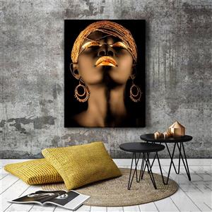 تابلو بوم طرح دختر سیاه پوست کد 108