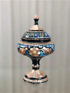 شکلات خوری الماس تراش پایه دار ، طرح گل