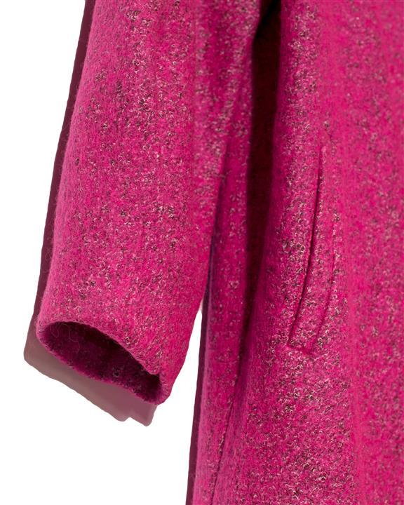 ‌آیلار ​پالتو زنانه کچه یقه گرد صورتی