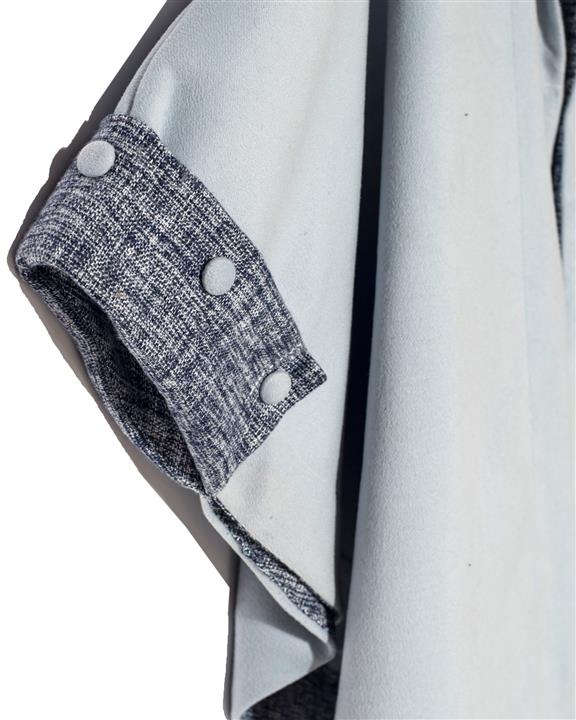 ‌آیلار ​پالتو زنانه کچه عبایی آبی روشن