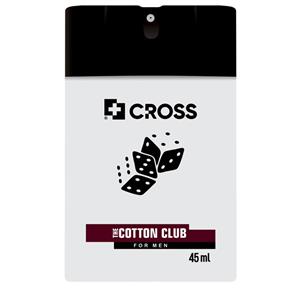 عطر جیبی مردانه کراس مدل Cotton Club حجم 45 میل Cross Cotton Club Pocket Perfume For Men 45 ml