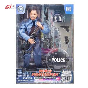 اکشن فیگور افسر پلیس ضد شورش ام اند سی POLICE WITH ACCESSORIES M-C TOY