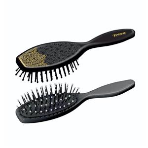 ‌Trisa برس مو تخت فانتزی سری Brushing سایز متوسط مشکی تریزا