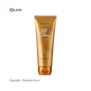 اسکراب بدن اوریفلیم مدل Milk Honey Gold Smoothing Sugar حجم 200 میلی لیتر