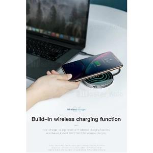 شارژر وایرلس و هاب 5 پورت بیسوس Baseus Circular Mirror Wireless Charger HUB WXJMY-0G 