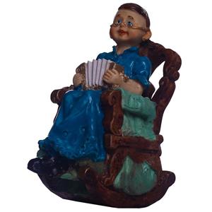 مجسمه لیلپار طرح پیرزن آکاردئون زن مدل DGO-1041 A