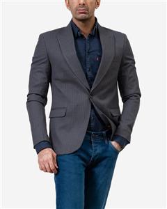 ‌Borcello ​کت مردانه طوسی تیره دیپلمات