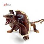 فیگور حیوانات مارمولک خاردار -forest Frilled Lizard Bat figurines