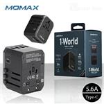 آداپتور 5 پورت و مبدل برق چندکاره مومکس Momax UA5D AC Travel Adapter توان 28 وات