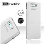 پاوربانک 12500 میلی آمپر Earldom PB13 Portable Power دو پورت با توان 2.1 آمپر