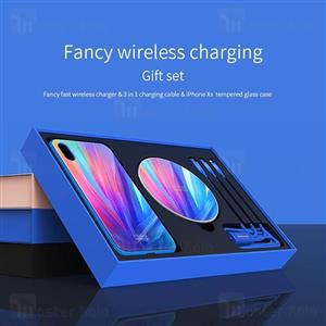 پک هدیه نیلکین آیفون Apple iPhone X / XS Nillkin Fancy wireless gift set