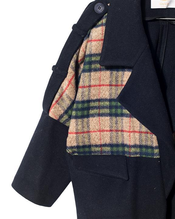 ‌آیلار ​پالتو زنانه کچه سرمه ای