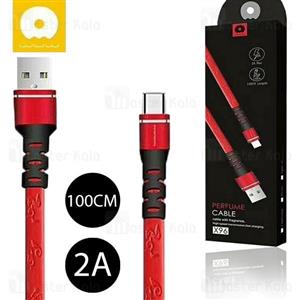 کابل Type C معطر WUW X96 DATA Cable توان 2 آمپر و طول 1 متر 