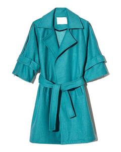 ‌Perana ​پالتو زنانه بوکله آبی فیروزه ای